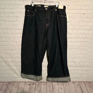 Universal Thread Women’s Cropped Vintage Wide Leg Jeans – Size 17R